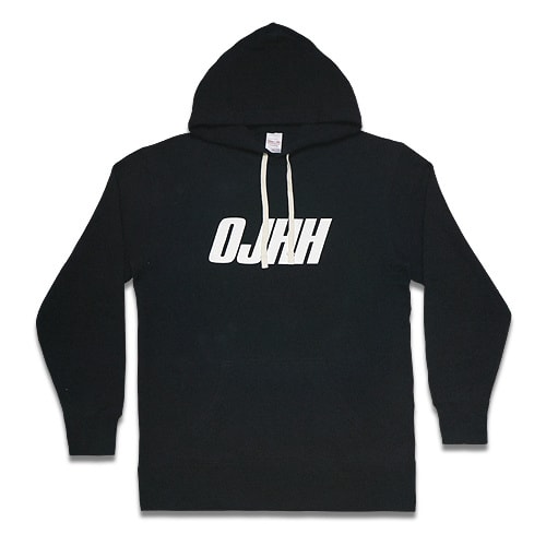 OJHH パーカー -FRENCH TERRY PULLOVER / BLACK / WHITE-