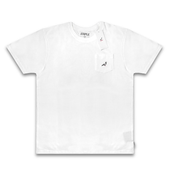 STAPLE Tシャツ - MINI LOGO POCKET TEE / WHITE - 