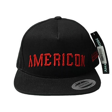 Mighty Healthy スナップバック - Mighty Healthy & Black Scale Americon Black Snapback / BLACK-
