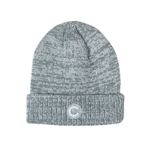 CROOKS & CASTELS ニットキャップ -BEANIE W / FOLDED BAND/SPECKLE GREY-