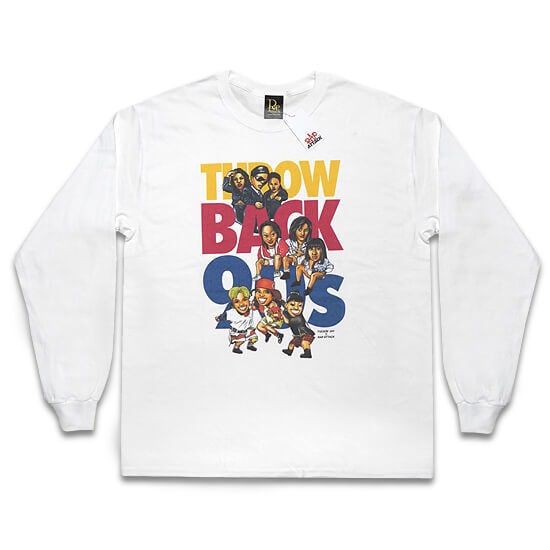 RAP ATTACK ロンT -Funkin' Jay x Rap Attack "Throw Back 90s" L/S TEE / WHITE-