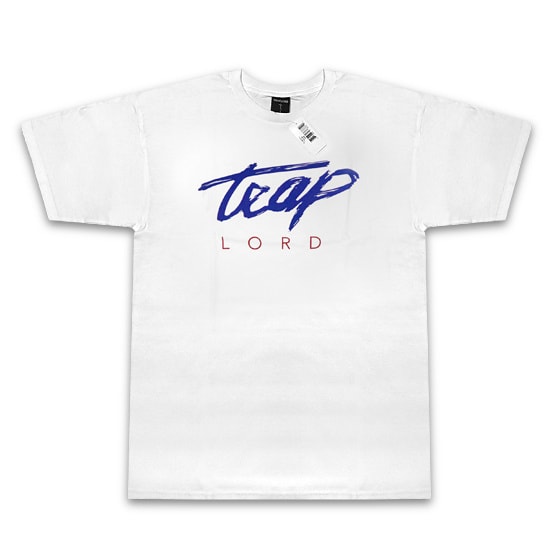 TRAP LORD Tシャツ - TRAP SCRIPT KNIT S/S TEE / WHITE -