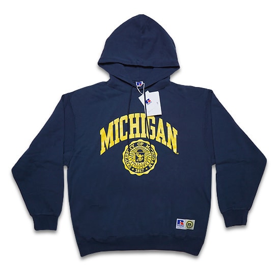 University of Michigan x Russel Athletic - University of Michigan Bookstore Sweat Hoodie / NAVY -